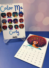 Load image into Gallery viewer, Color me Curly Desktop Calendar 2026