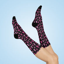 Load image into Gallery viewer, ๐ Support in Every Step: Breast Cancer Awareness Cozy Cushioned Crew Socks ๐