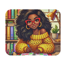Load image into Gallery viewer, ๐ Chic Girlie Glam Mouse Pad โ Golden Glow & Bold Vibes