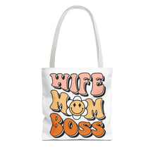 Load image into Gallery viewer, Wife Mom Boss Tote Bag