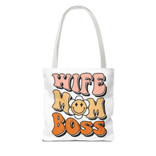 Load image into Gallery viewer, Wife Mom Boss Tote Bag