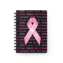 Load image into Gallery viewer, Breast CancerSpiral Bound Journal