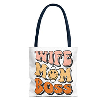 Load image into Gallery viewer, Wife Mom Boss Tote Bag