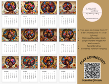Load image into Gallery viewer, Afrocentric Queens in Full Bloom: 12-Month Calendar