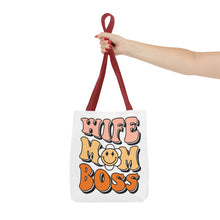 Load image into Gallery viewer, Wife Mom Boss Tote Bag