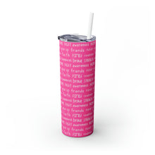 Load image into Gallery viewer, BRCA Skinny Tumbler with Straw, 20oz | Pink