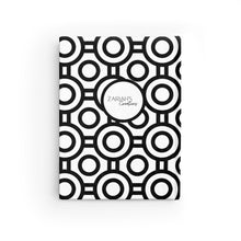 Load image into Gallery viewer, Black and White Deco Journal - Ruled Line