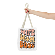 Load image into Gallery viewer, Wife Mom Boss Tote Bag