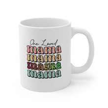 Load image into Gallery viewer, "One Loved Mama" Multicolor Typographic Mug – Celebrate Motherhood with Every Sip