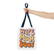 Load image into Gallery viewer, Wife Mom Boss Tote Bag