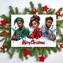 Load image into Gallery viewer, Handmade Christmas Greeting Card Set - Unique AI-Generated Festive Designs