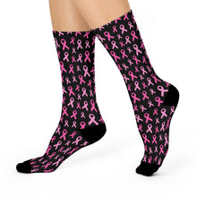 Load image into Gallery viewer, ๐ Support in Every Step: Breast Cancer Awareness Cozy Cushioned Crew Socks ๐