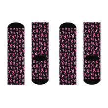 Load image into Gallery viewer, ๐ Support in Every Step: Breast Cancer Awareness Cozy Cushioned Crew Socks ๐