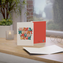 Load image into Gallery viewer, 🌼 Handcrafted 'Mama Mommy Mom Bruh' Greeting Card – A Celebration of Love and Laughter 🌸