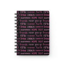 Load image into Gallery viewer, Breast Cancer Spiral Bound Journal | No Ribbon
