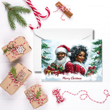 Load image into Gallery viewer, Handmade Christmas Greeting Card Set - Unique AI-Generated Festive Designs
