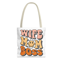 Load image into Gallery viewer, Wife Mom Boss Tote Bag