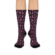 Load image into Gallery viewer, ๐ Support in Every Step: Breast Cancer Awareness Cozy Cushioned Crew Socks ๐