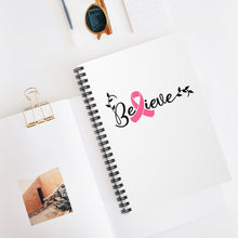 Load image into Gallery viewer, Believe Spiral Notebook - Ruled Line