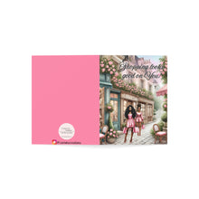 Load image into Gallery viewer, ๐ Chic "Shopping Looks Good on You!" Birthday Greeting Card โ Perfect for the Fashionista!