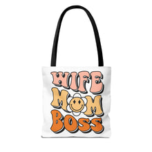 Load image into Gallery viewer, Wife Mom Boss Tote Bag
