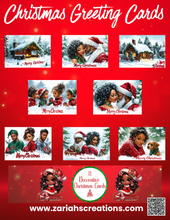 Load image into Gallery viewer, Handmade Christmas Greeting Card Set - Unique AI-Generated Festive Designs
