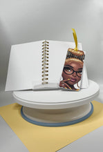 Load image into Gallery viewer, Bold & Brilliant Mini Notebook Set – 5x7 Blank Journal with Matching Bookmark