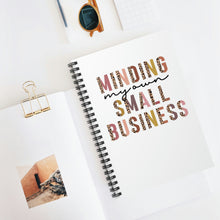 Load image into Gallery viewer, Pink and Leopard | Minding my own Small Business Journal | Spiral Notebook - Ruled Line