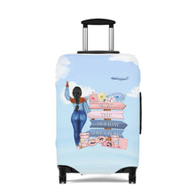 Load image into Gallery viewer, Travel Girl Luggage Cover | Blue