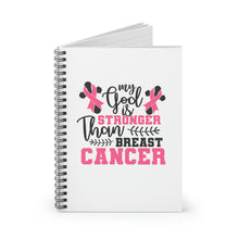 Load image into Gallery viewer, Breast Cancer Stationery | Spiral Notebook - Ruled Line