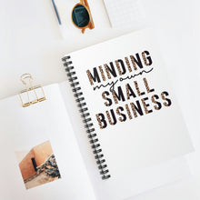 Load image into Gallery viewer, Minding my own Small Business Journal | Spiral Notebook - Ruled Line