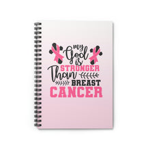 Load image into Gallery viewer, Breast Cancer Inspired | PINK Spiral Notebook - Ruled Line