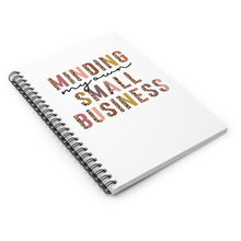 Load image into Gallery viewer, Pink and Leopard | Minding my own Small Business Journal | Spiral Notebook - Ruled Line