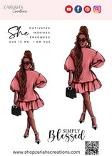 Load image into Gallery viewer, African American | Fashionista Sticker Kit with Inspiration

