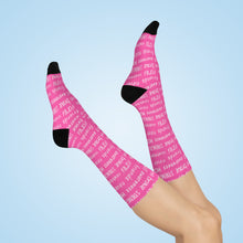 Load image into Gallery viewer, 💖 Support in Every Step: Breast Cancer Awareness Cozy Cushioned Crew Socks 💖
