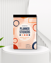 Load image into Gallery viewer, Color Block It - Mini Sticker Book Collection | Handmade Functional Planner Sticker Book | 5 Vibrant Styles
