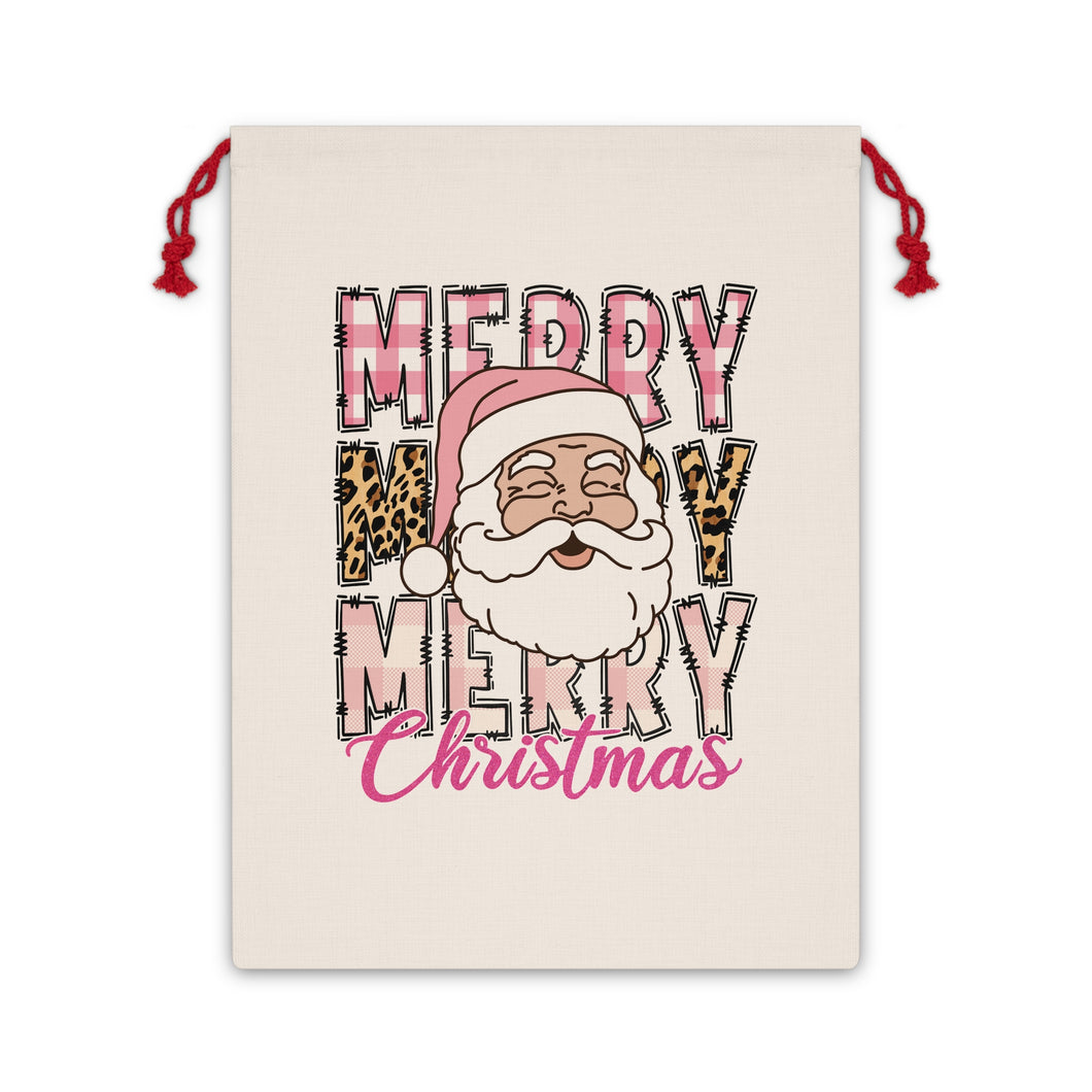 🎄 Festive Merry Christmas Gift Bag –  Santa Claus