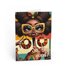 Load image into Gallery viewer, 💬 “Sis, You Good?” – 5x7 Glossy Greeting Card with Matching Envelope 💬
