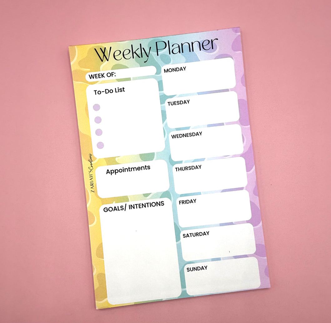 Weekly Planner Notepad