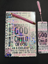 Load image into Gallery viewer, Woman of God • Child of God Spiral Journal &amp; Pen Gift Set
