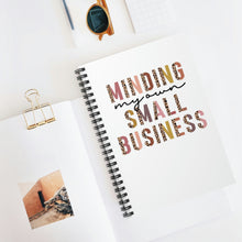 Load image into Gallery viewer, Pink and Leopard | Minding my own Small Business Journal | Spiral Notebook - Ruled Line
