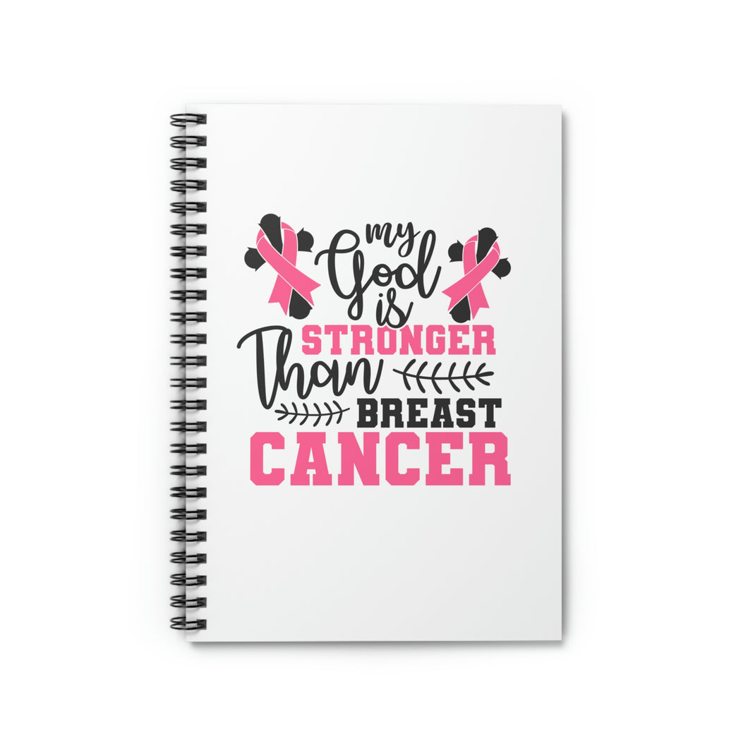 Breast Cancer Stationery | Spiral Notebook - Ruled Line