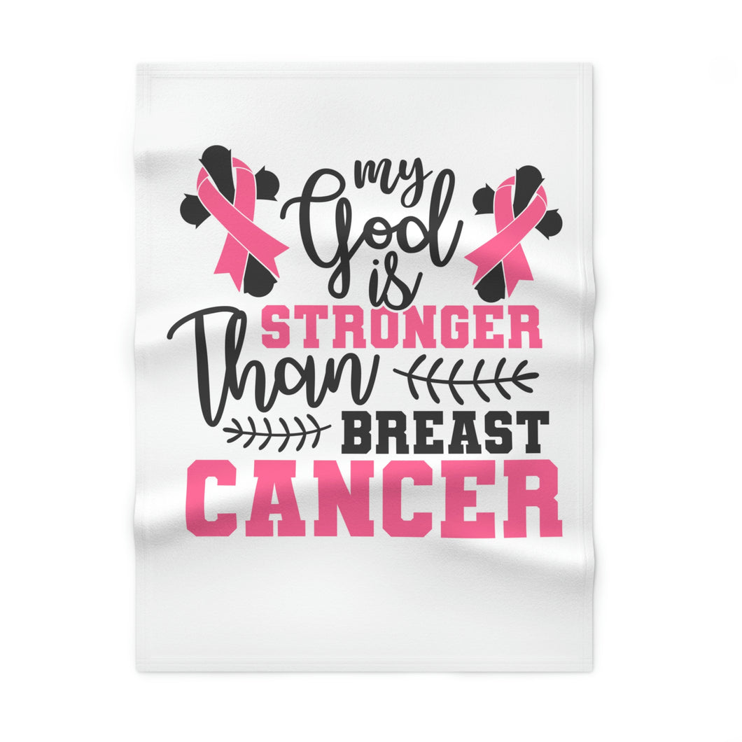 Breast Cancer Inspirational | WHITE Fleece Blanket