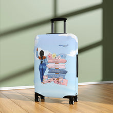 Load image into Gallery viewer, Travel Girl Luggage Cover | Blue
