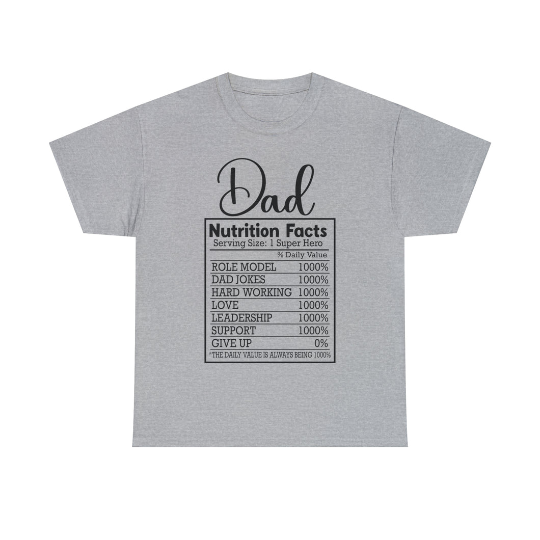 Dad Nutritional Facts T-Shirt