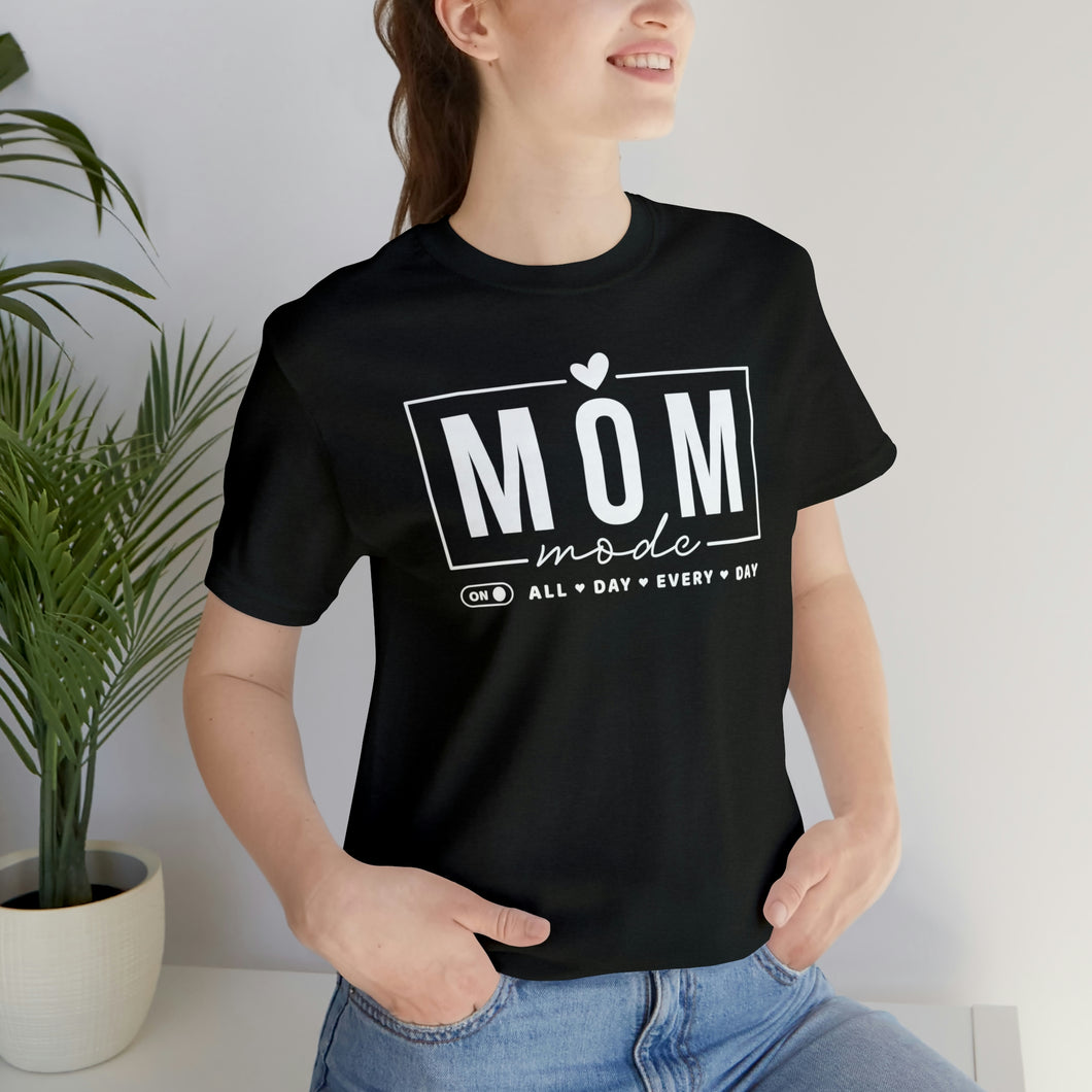 Wife, Mama, Boss - White lettering Short Sleeve Tee
