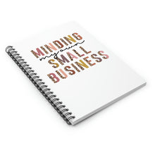 Load image into Gallery viewer, Pink and Leopard | Minding my own Small Business Journal | Spiral Notebook - Ruled Line
